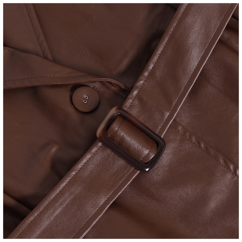 The MYSHYA Vegan Leather Dress - Picture 7 of 8